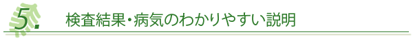 検査結果・病気のわかりやすい説明